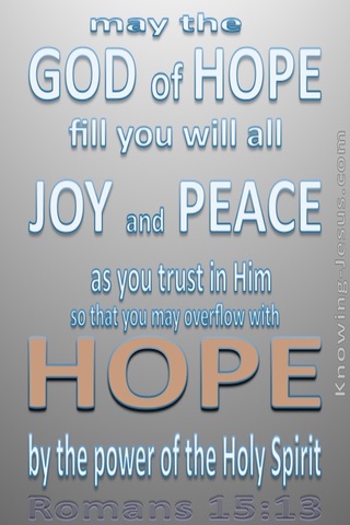 Romans 15:13 God Of Hope (orange)